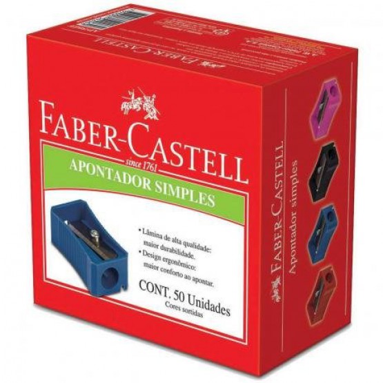 Apontador de Plástico Faber Castell