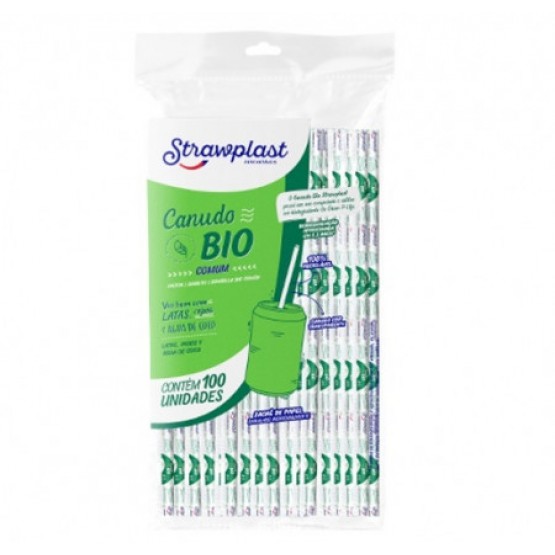 Canudo Bio Comum Strawplast 