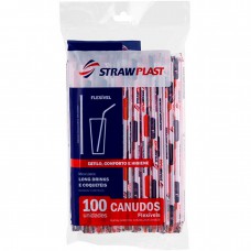 Canudo Flexível Strawplast 