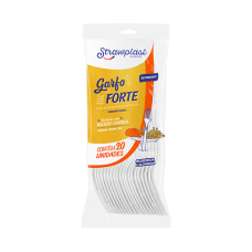 Garfo Forte Strawplast c/50un