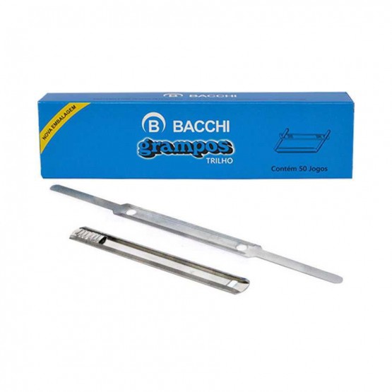 Grampo Trilho Metal Bacchi c/50 unidades