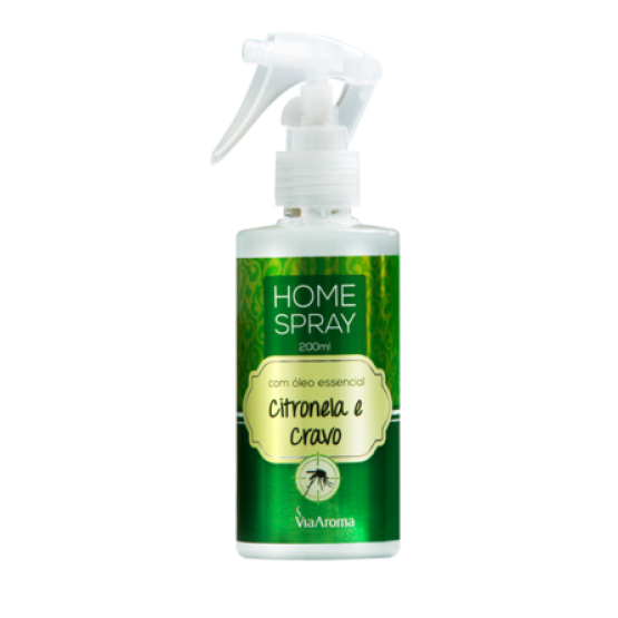 Home Spray Critronela e Cravo 200ml Via Aroma