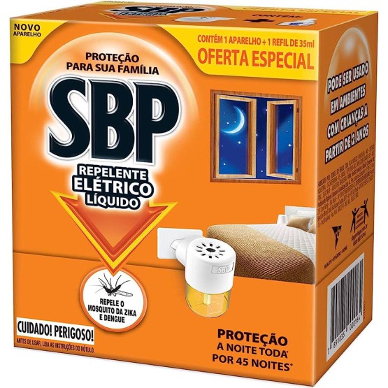 Inseticida Elétrico SBP aparelho + refil