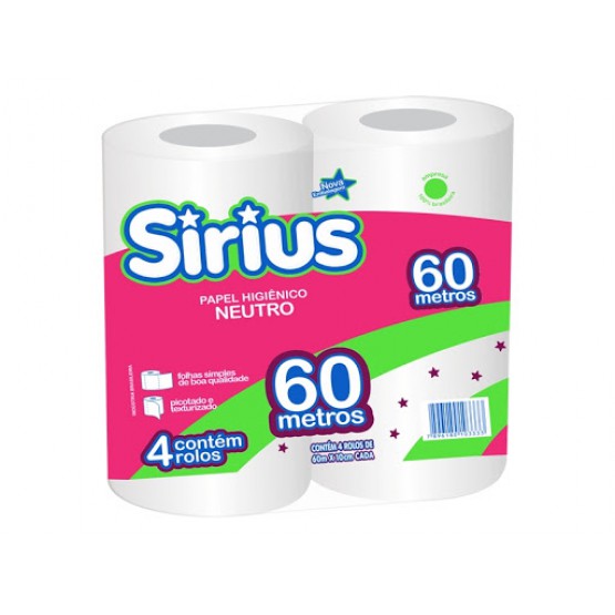 Papel Higiênico Sirius 60m