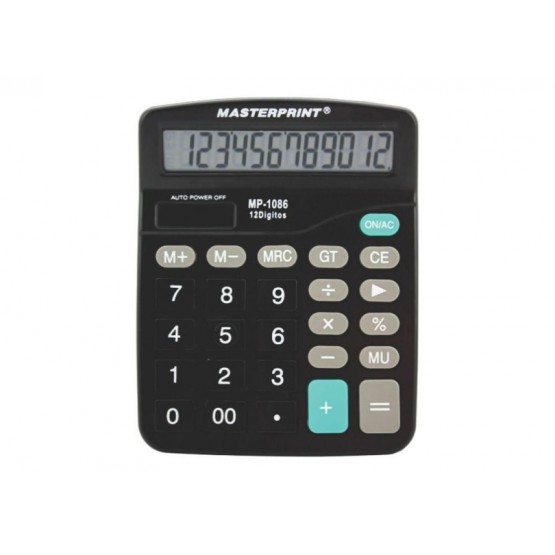 Calculadora de Mesa 12 Dígitos MP 1086 Masterprint