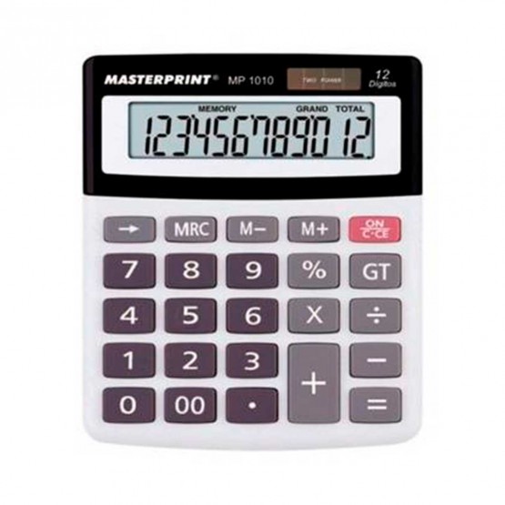 Calculadora de Mesa 12 Dígitos MP 1010 Masterprint