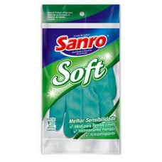 Luva de Borracha Sanro Soft