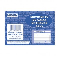 Bloco Movimento de Caixa Entrada-Azul  100f São Domingos